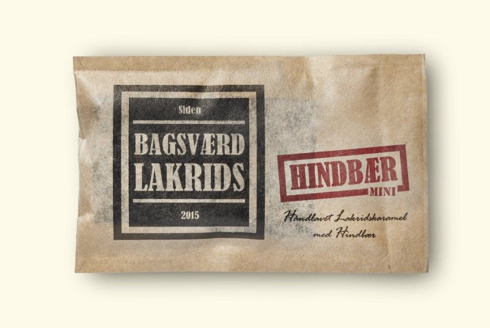 Bagsværd Lakrids Bringebær Mini 40gr