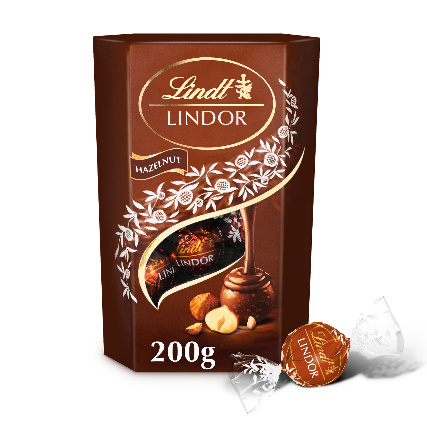 Lindt Lindor Milk Hazelnut Cornet 200G