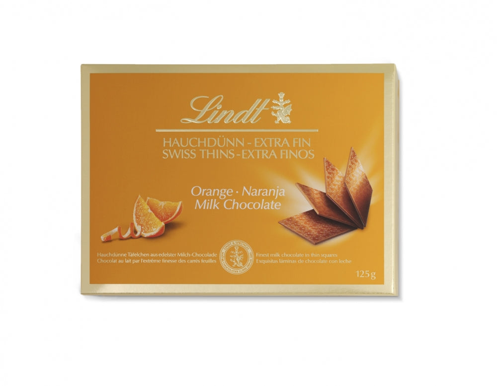 Lindt Thins Extra Fin Orange 125gr