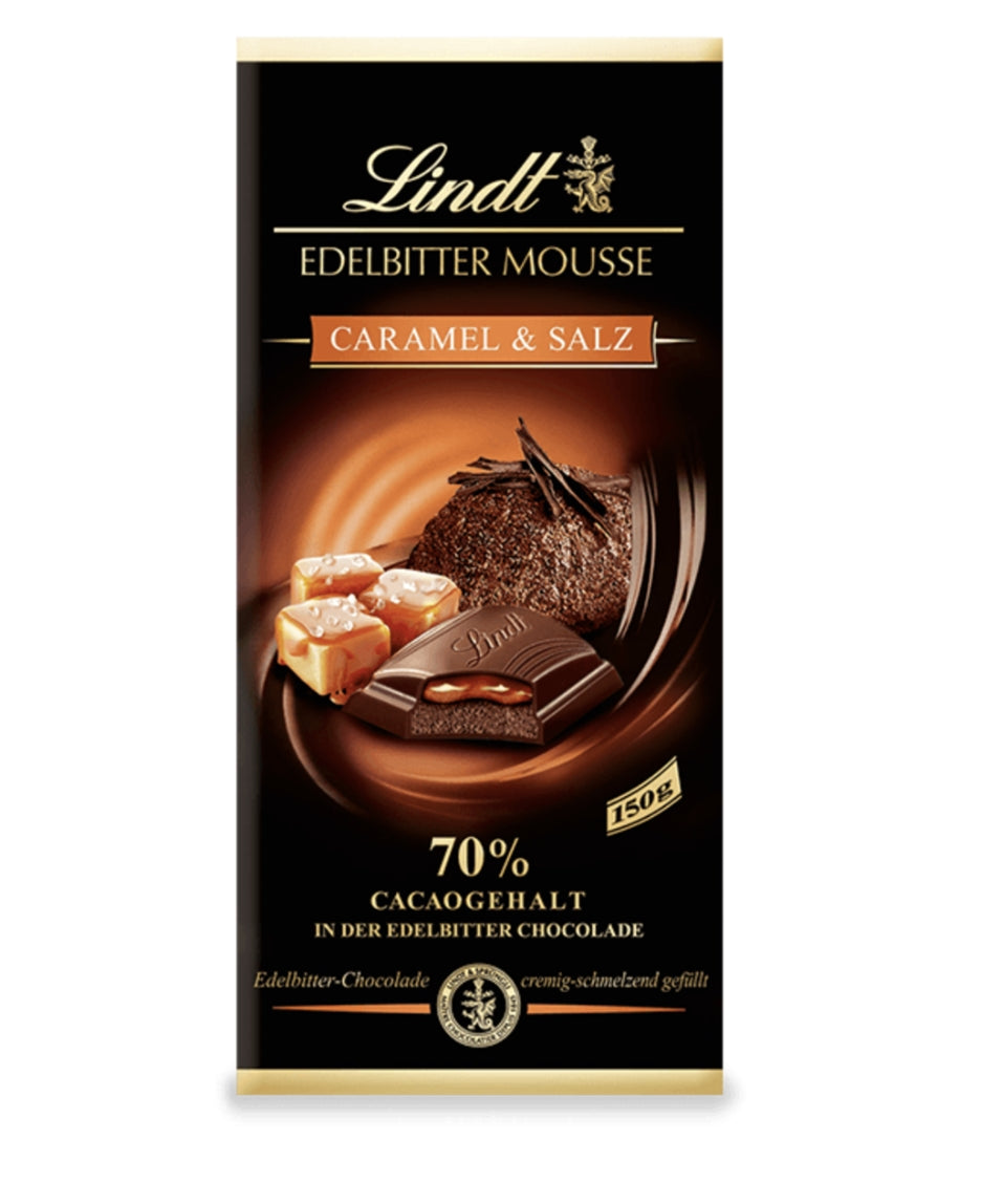 Lindt Edelbitter Mousse Carmel & Salt 150gr