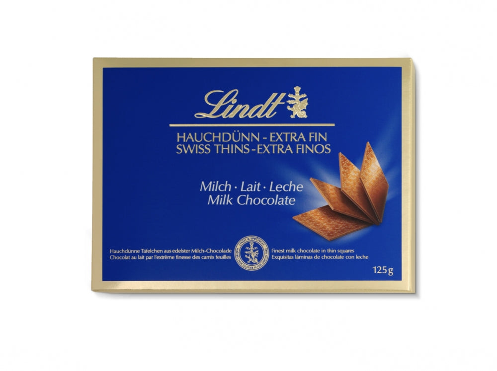 Lindt Thins Extra Fin Milk Chocolate 125gr