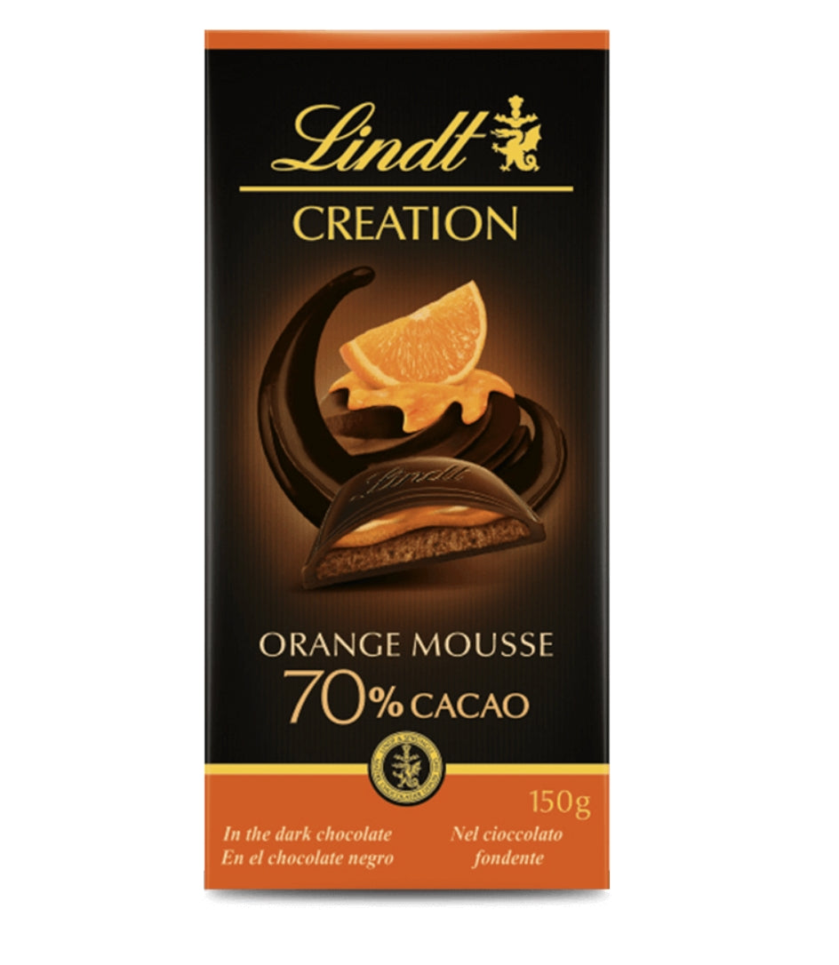 Lindt Creation Orange Mousse 70% Cacao 150gr
