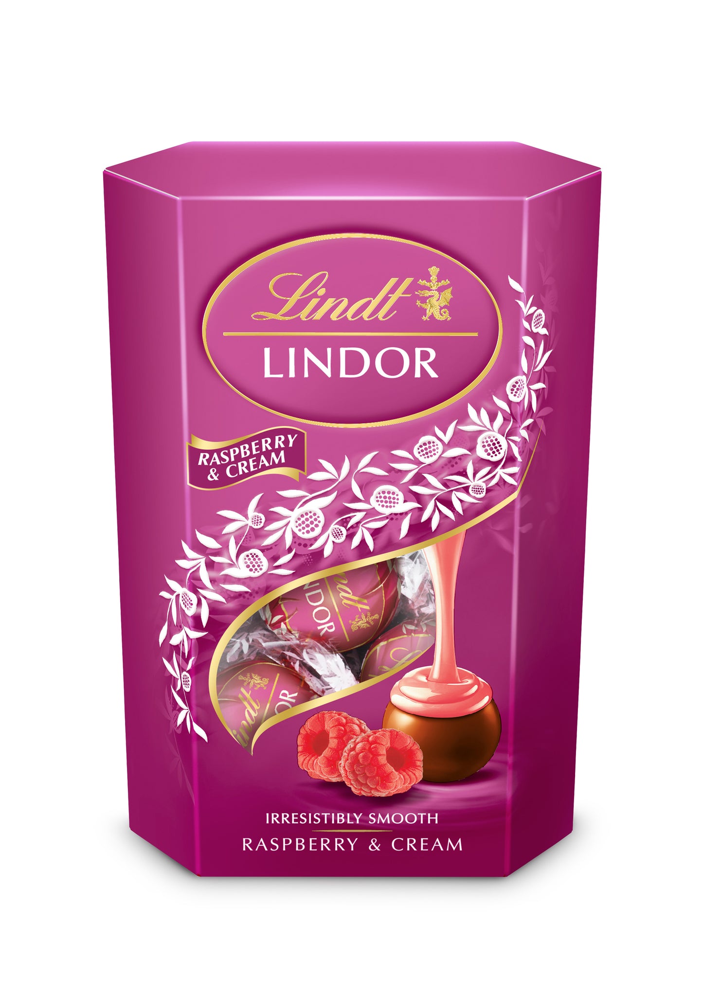 Lindt Lindor Raspberry & cream cornet 200gr