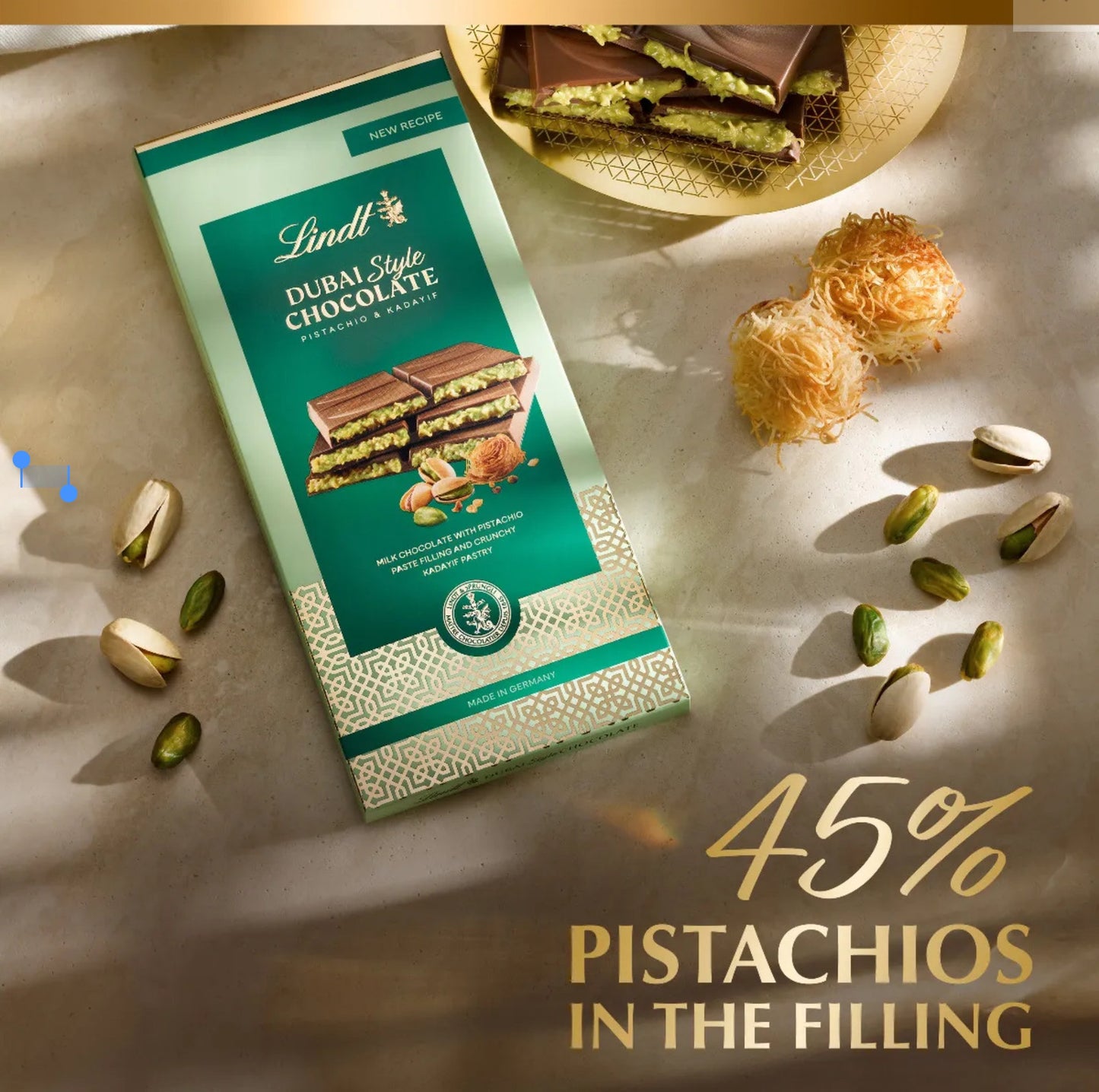 Lindt Dubai sjokolade 145gr