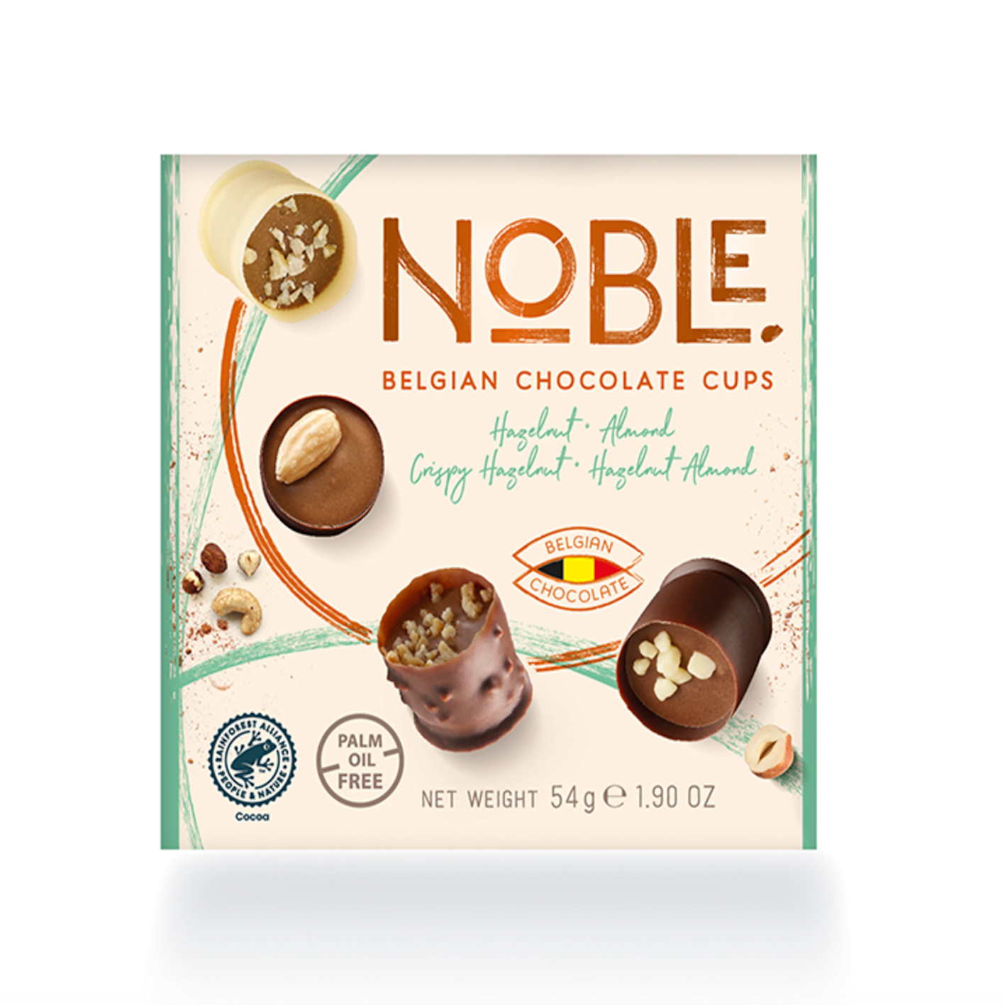 Noble Belgisk konfekt 54gr, The Noisettes