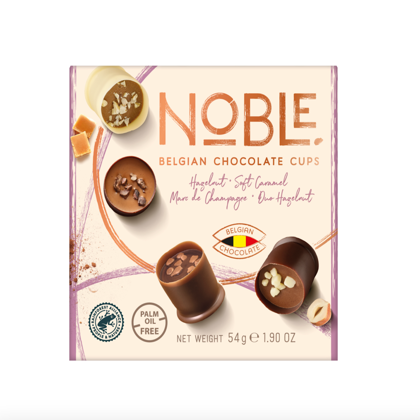 Noble Belgisk konfekt 54gr, The pure collection