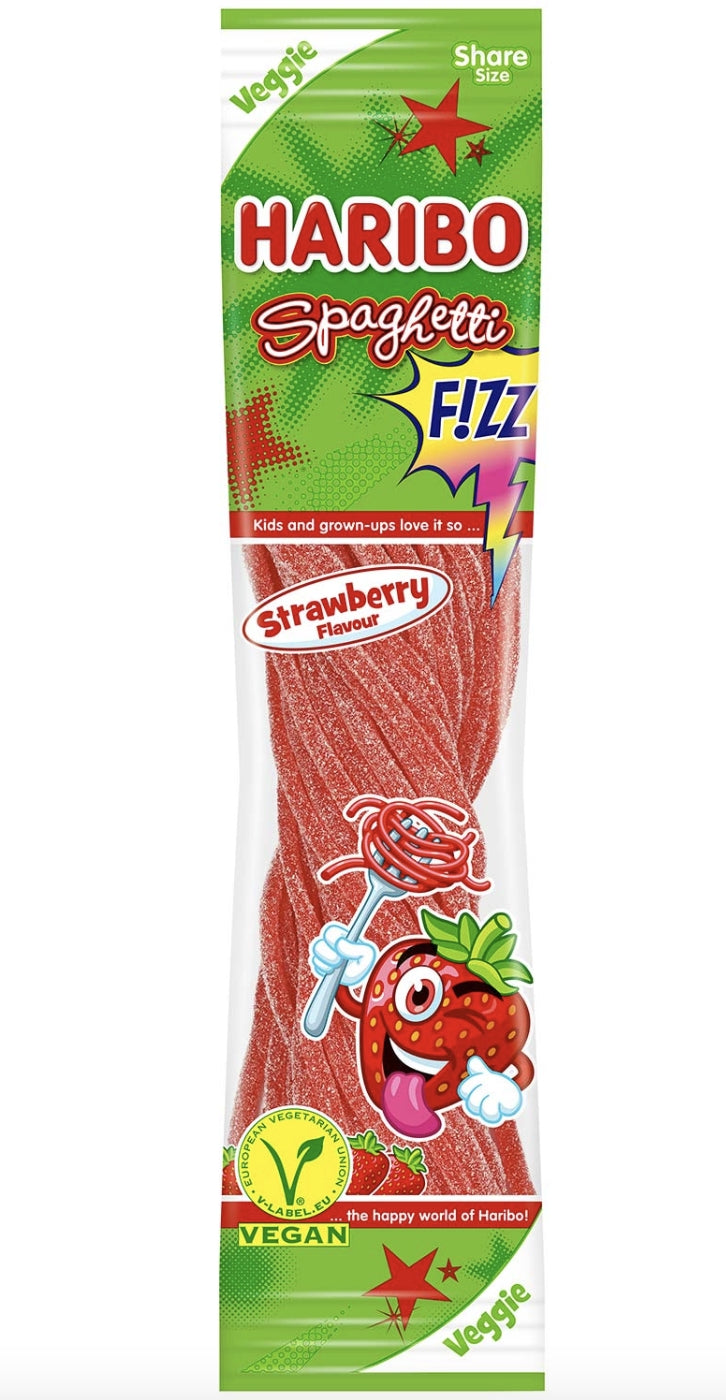 Haribo Spaghetti Fizz Strawberry 200gr