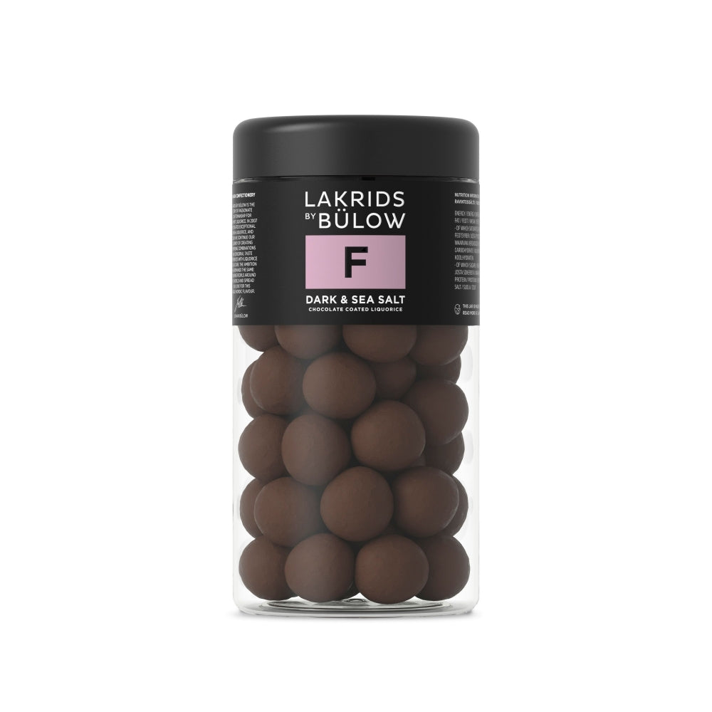 F-Lakrids by Bülow Dark & Sea salt Regular 295gr