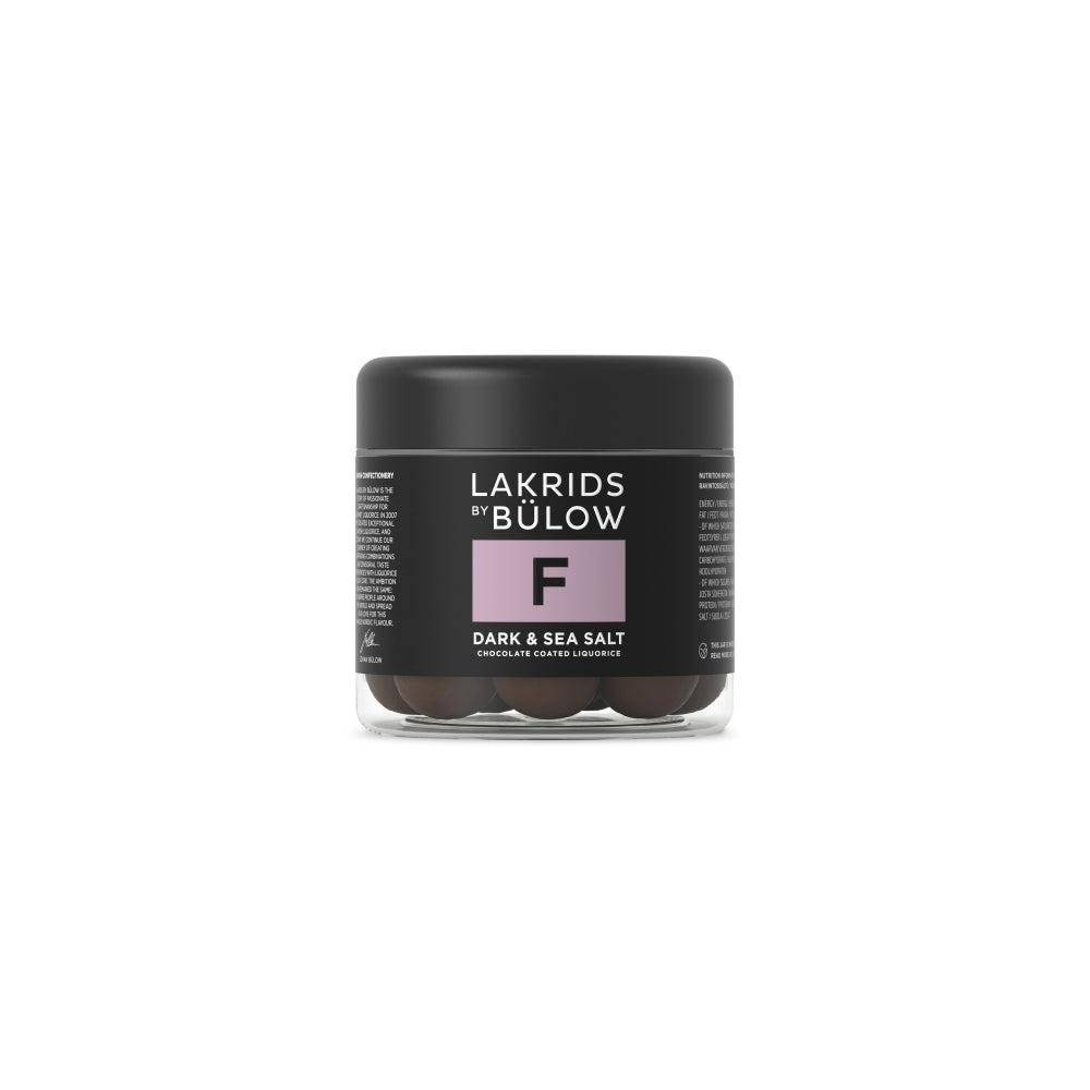 F-Lakrids by Bülow Dark & Sea Salt Small 125gr