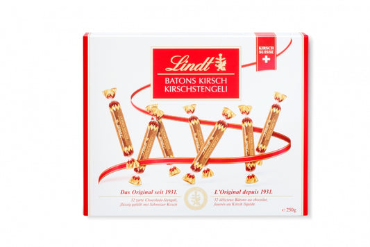 Lindt Kirsch Batons Milk Chocolate Box 250G