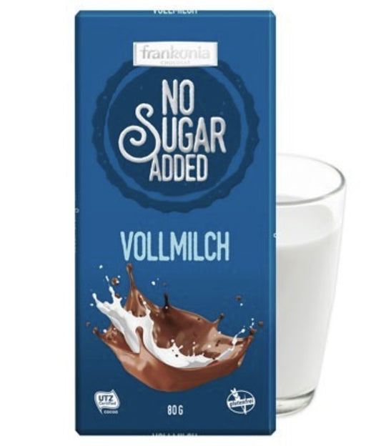 Frankonia No Sugar Added Melkesjokolade 80gr