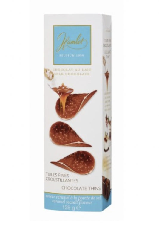 Hamlet Chocolate Thins Caramel Seasalt 125gr