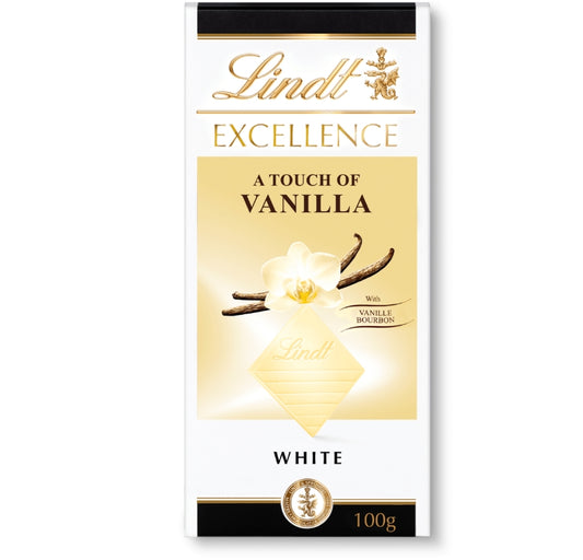 Lindt Excellence White Vanilla Bar 100G