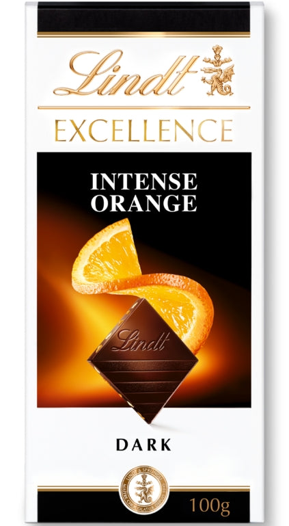 Lindt Excellence Dark Orange Bar 100G