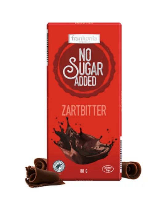 Frankonia No Sugar Added Mørk Sjokolade 80gr