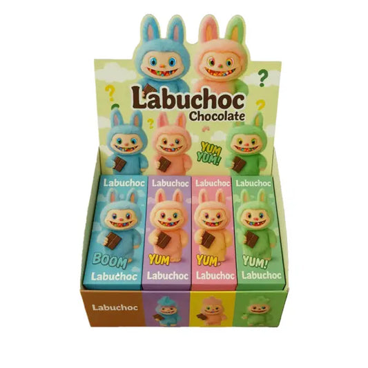 Labuchoc lilla, Sjokolade med blåbærkrem og popping candy, 75gr